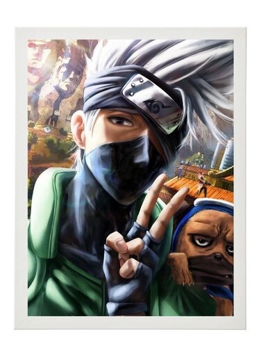 Digital Wall Art Poster Frame Kakashi Hatake 21X30 cm