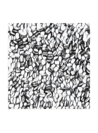 Coffee MDF Wall Art Multicolour 30x30cm