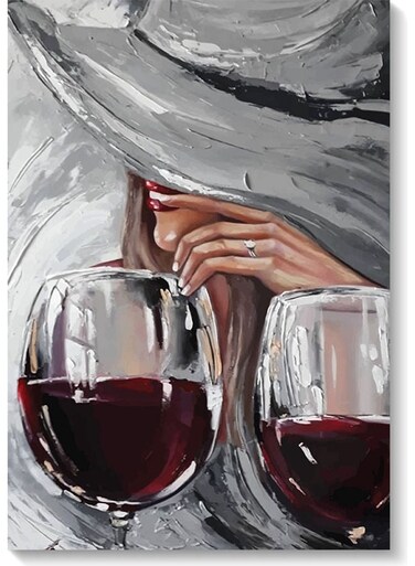 Woman Wall Art Multicolour 40x60cm