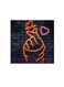 Love And Neon Wall Art Painting Blue/Pink/Orange 30 x 30centimeter