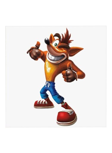 Crash Toy MDF Wall Art Painting Multicolour 30x30cm