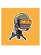 PUBG Themed Wall Art Yellow/Grey/Black 30x30cm