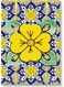 Decorative Printed Wall Art Yellow/Blue/Green 40x60cm