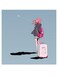 Anime Airplane Themed Wall Art Blue/Red/Pink 30x30cm