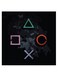 PlayStation Themed Wall Art Black/Grey/Pink 30x30cm