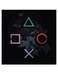 PlayStation Themed Wall Art Black/Grey/Pink 30x30cm