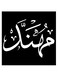 Mohannad Printed Wall Art Black/White 30x30cm