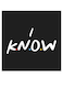 I Know Themed Wall Art Black/White/Red 30x30cm