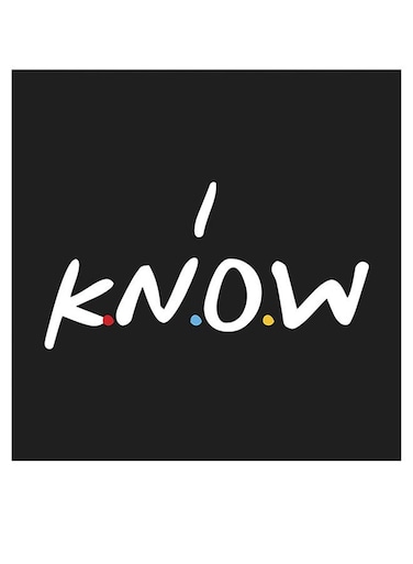 I Know Themed Wall Art Black/White/Red 30x30cm