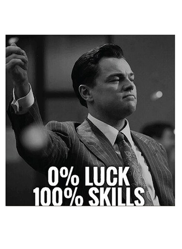 The Wolf Of Wall Street Printed Wall Art Grey/White/Black 30x30cm