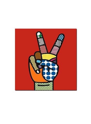 A Hand Pop Art Wall Art Painting Multicolour 30 x 30centimeter