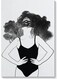 Woman Wall Art Multicolour 40x60cm