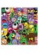 Little Monster Themed Wall Art Multicolour 30x30cm
