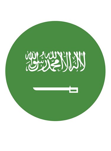 Flags Saudi Arabia MDF Wall Art multicolour