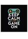 Games Lovers Themed Wall Art Black/White/Green 30x30cm
