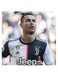 Ronaldo Themed Decorative Wall Art White/Black/Beige 30x30cm