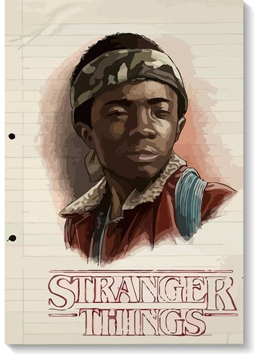 Lucas Stranger Things Wall Art Multicolour 40x60cm