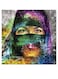 Arabian Woman Themed Decorative Wall Art Purple/Green/Blue 30x30cm