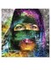 Arabian Woman Themed Decorative Wall Art Purple/Green/Blue 30x30cm