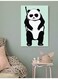 Panda Wall Art Painting Multicolour 40x60cm
