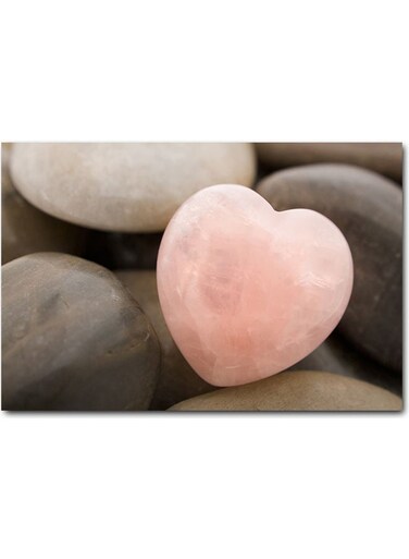 Love Heart Printed Wall Art Multicolour 40x60cm