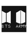 Bts Army Boy Band MDF Wall Art Black/White 30x30cm