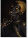 Decorative Printed Wall Art Black/Yellow 40x60cm