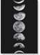 Moon Phases Wall Art Multicolour 40x60cm