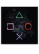 PlayStation Themed Wall Art Black/Grey/Pink 30x30cm