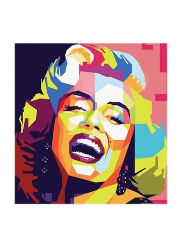 Marilyn Monroe MDF Wall Art Multicolour 30x30centimeter