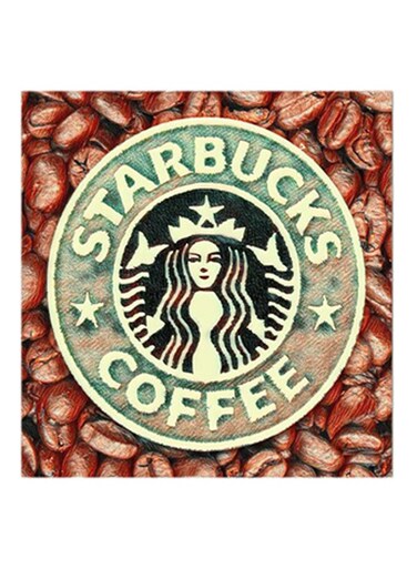 Starbucks Coffee MDF Wall Art Multicolour