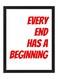 Stranger Things Every End Has A Beginning Digital Wall Art Poster Frame 30x40 cm