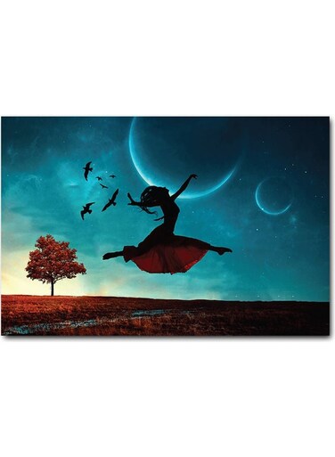 Dancer Printed Wall Art Multicolour 40x60cm