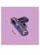 Pixel Art Gun Themed Wall Art Purple/Gold/Black 30x30cm