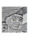 King Hussein Of Jordan MDF Wall Art Black/White 30x30centimeter