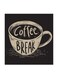 Coffee Break MDF Wall Art Multicolour 30x30cm