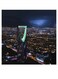 Riyadh City Themed Wall Art Blue/Yellow/Green 30x30cm