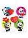 Panda MDF Wall Art Multicolour 30x30centimeter