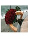 Flowers Themed Wall Art Grey/Beige/Red 30x30cm