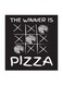 The Winner is Pizza MDF Wall Art Multicolour 30x30cm