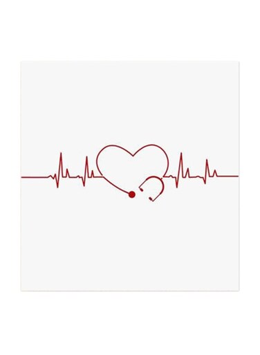 Love MDF Wall Art Multicolour 30x30cm