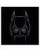 Batman Mask Themed Wall Art Black/Blue 30x30cm