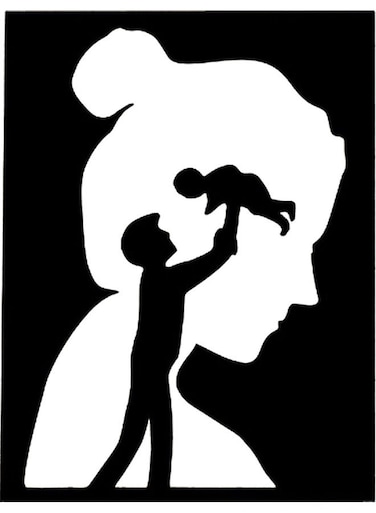 Wall Art Black 20cm
