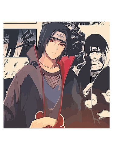 Naruto Anime Printed Wall Art Multicolour 30x30cm