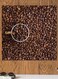 Coffee Lovers Themed Printed MDF Wall Art Brown/Silver 30x30cm