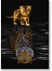 Cat And Tiger Wall Art Multicolour 40x60cm