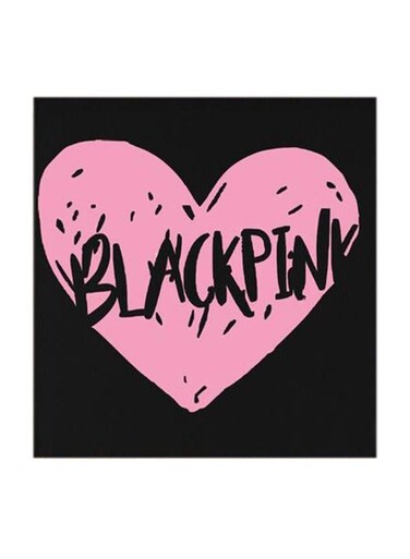 BLACKPINK MDF Wall Art Multicolour 30x30centimeter