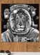 Astronaut Lion Themed Wall Art Grey/Black 30x30cm