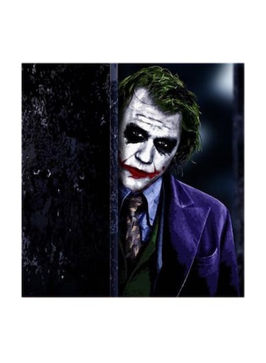 Joker MDF Wall Art Multicolour 30x30centimeter