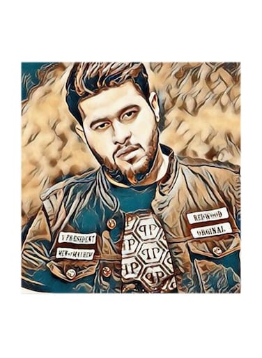Mohammed Al Salem MDF Wall Art Multicolour 30x30cm